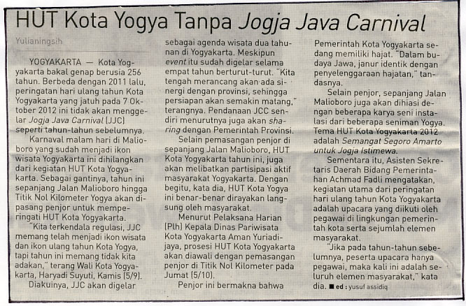 Kliping jogja terbaru